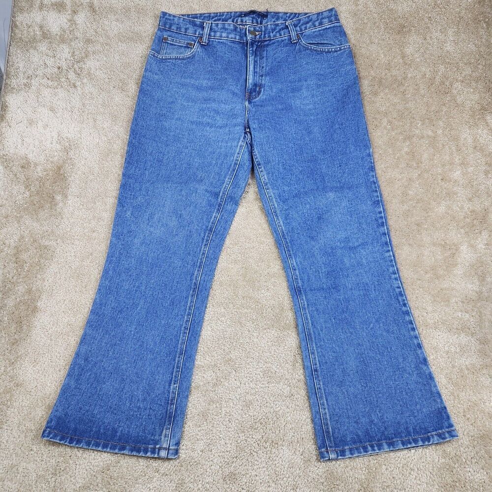 Bill Blass Jeans Women's Sz 12 Signature Fit Boot Cut High Rise Denim Blue A824